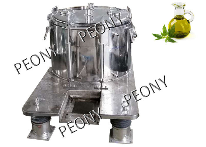 High Efficient Stainless Steel Basket Centrifuge For Alcohol Hemp Oil Extraction